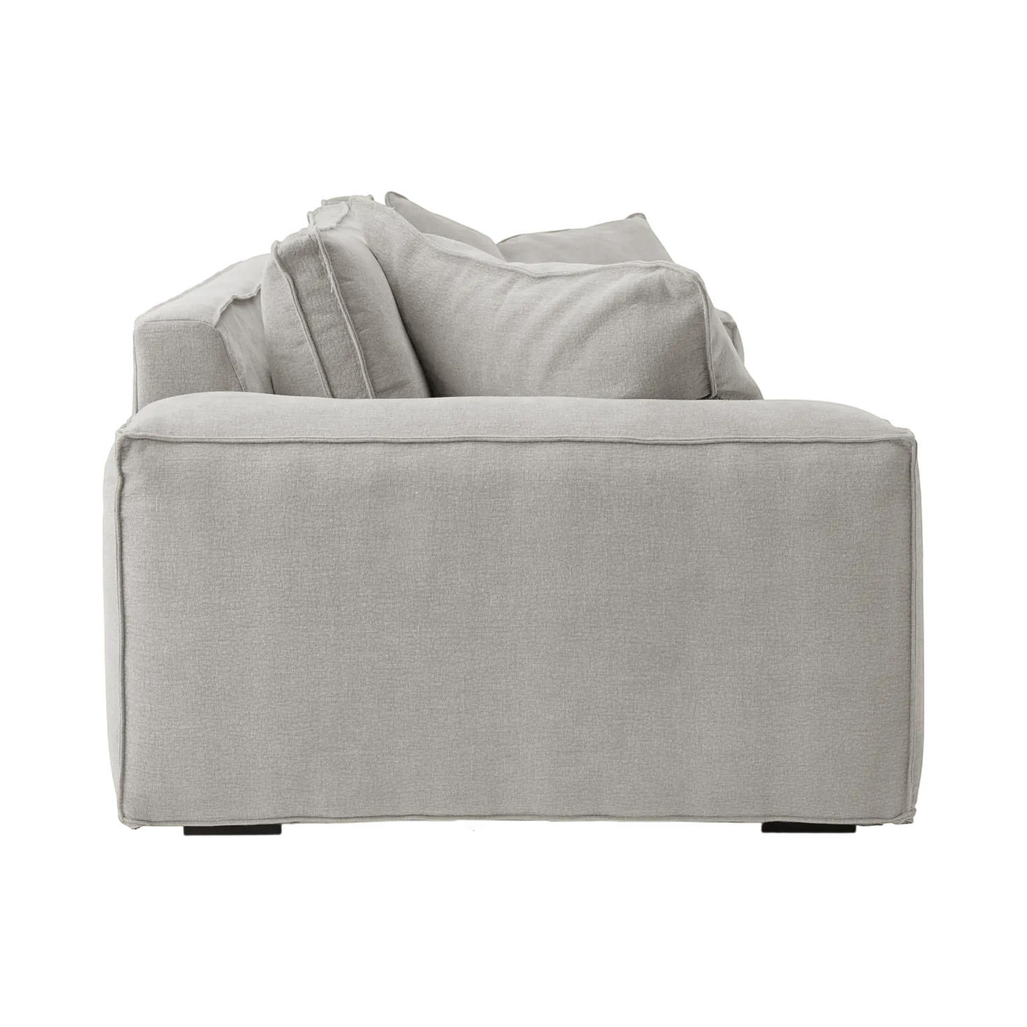 Canapé tissu effet lin Martin