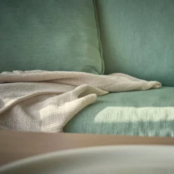 Canapé tissu effet lin Orphée
