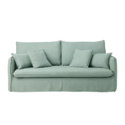 Canapé tissu effet lin Orphée