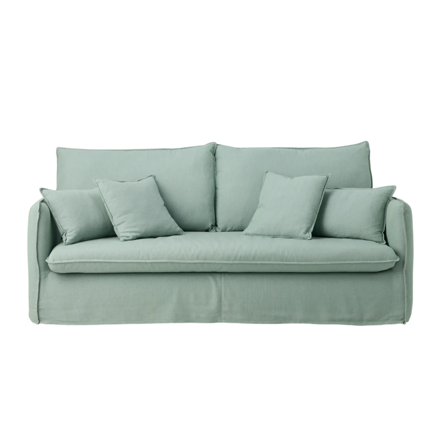 Canapé tissu effet lin Orphée
