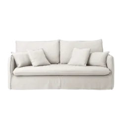 Canapé tissu effet lin Orphée