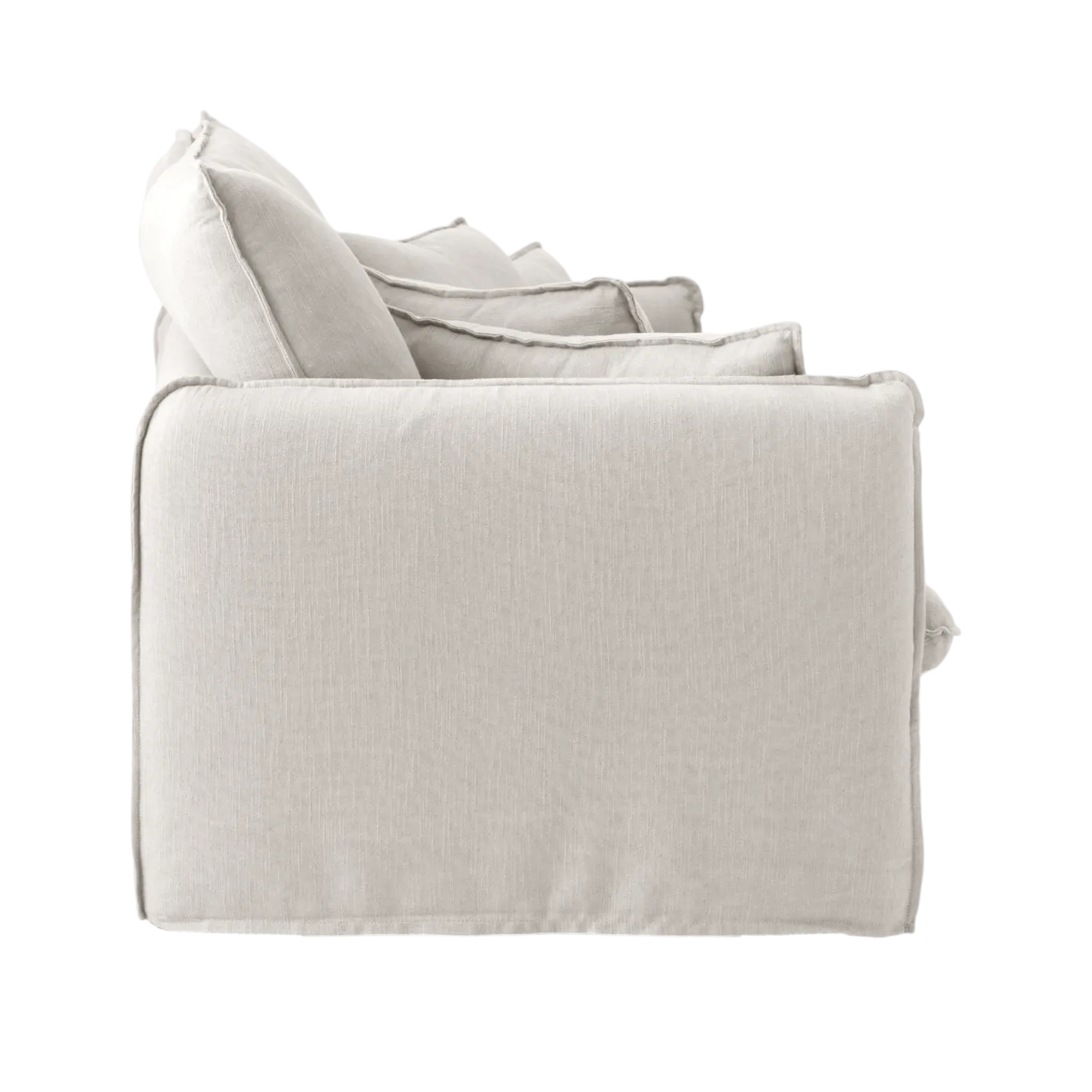 Canapé tissu effet lin Orphée