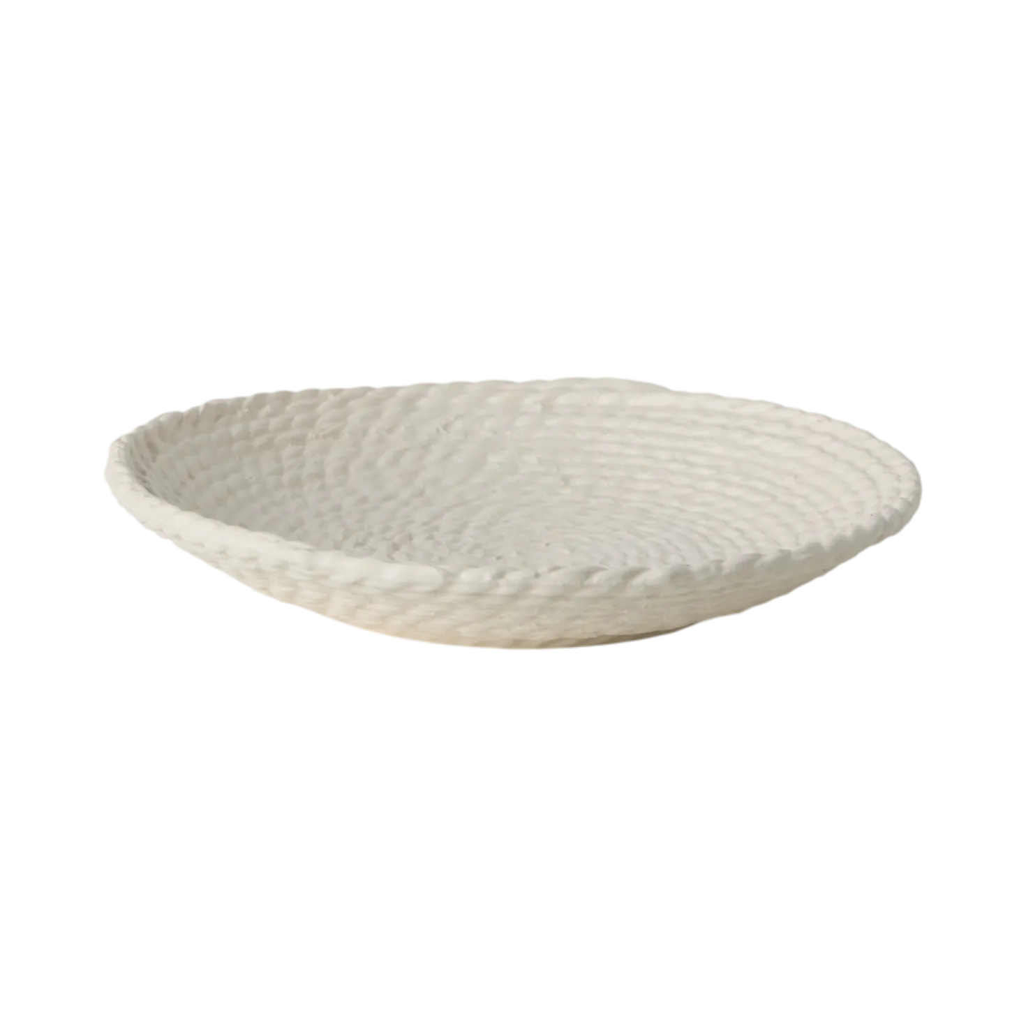 Centre de table céramique déco tressé 32 cm Sloane