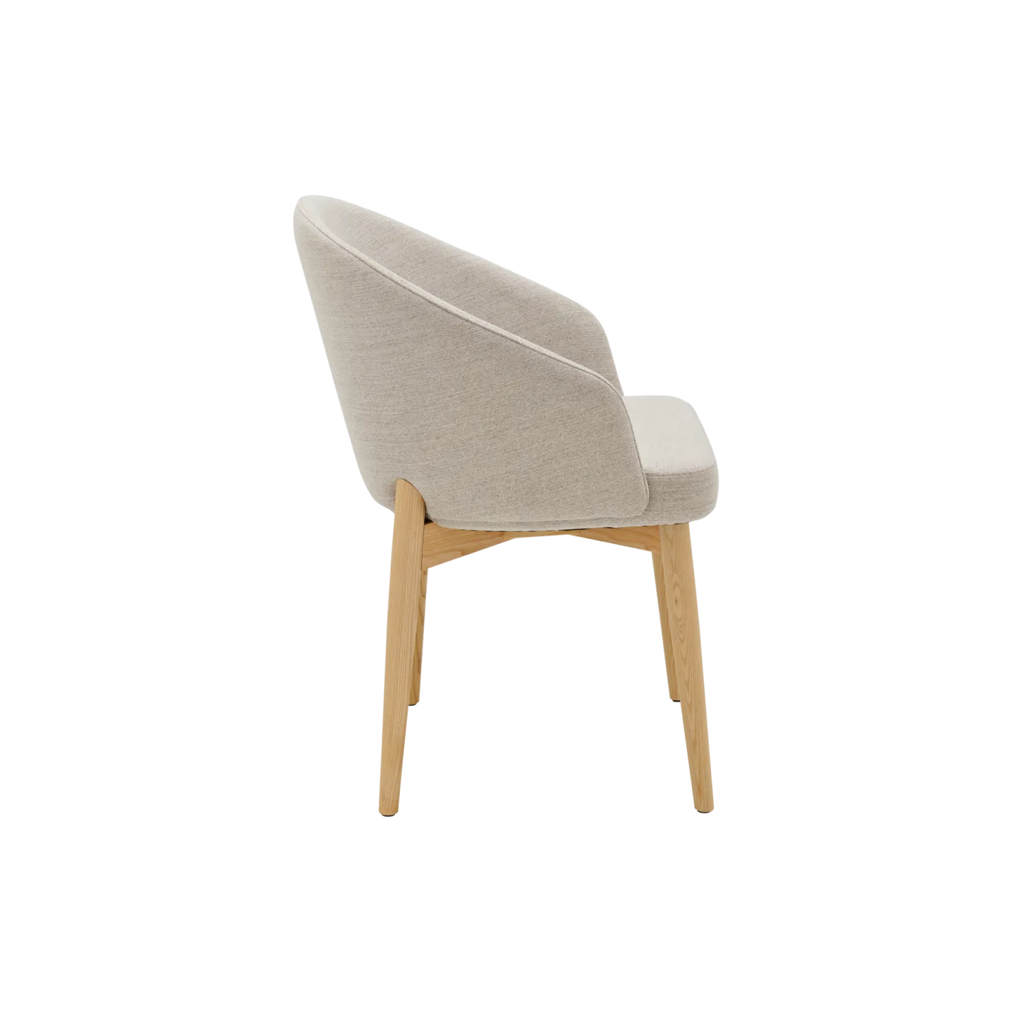 Chaise avec accoudoirs pieds bois Maud