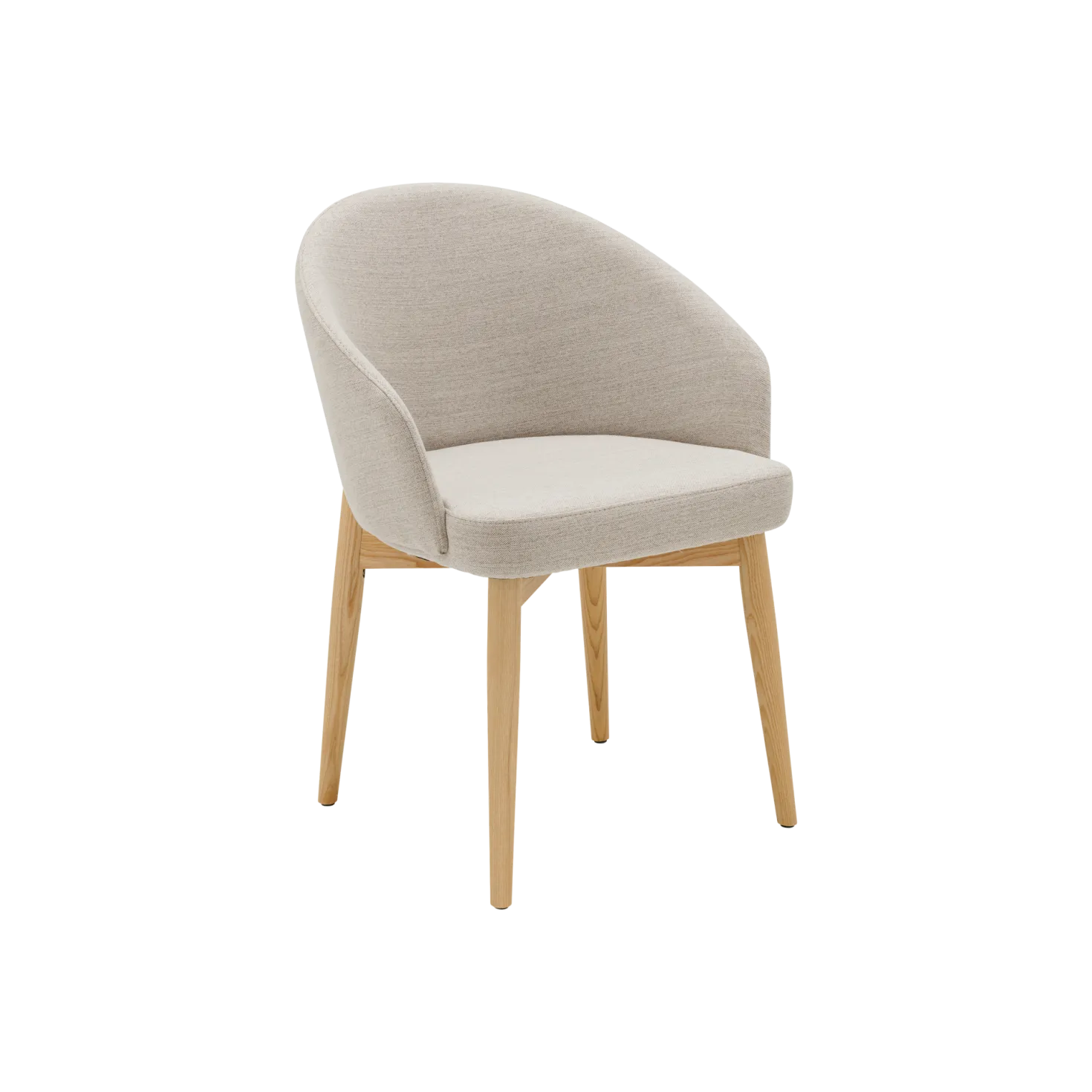 Chaise avec accoudoirs pieds bois Maud
