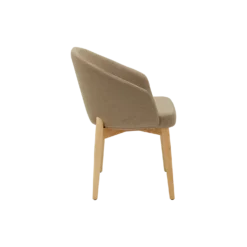 Chaise avec accoudoirs pieds bois Maud