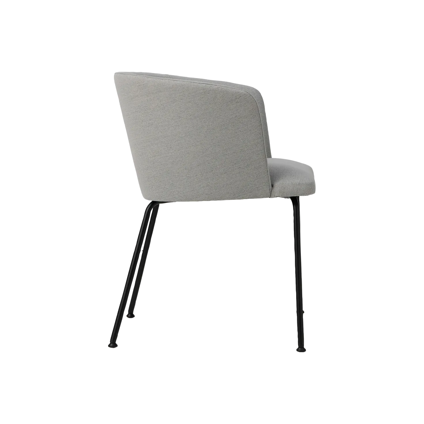 Chaise avec accoudoirs tissu pieds métal Marion
