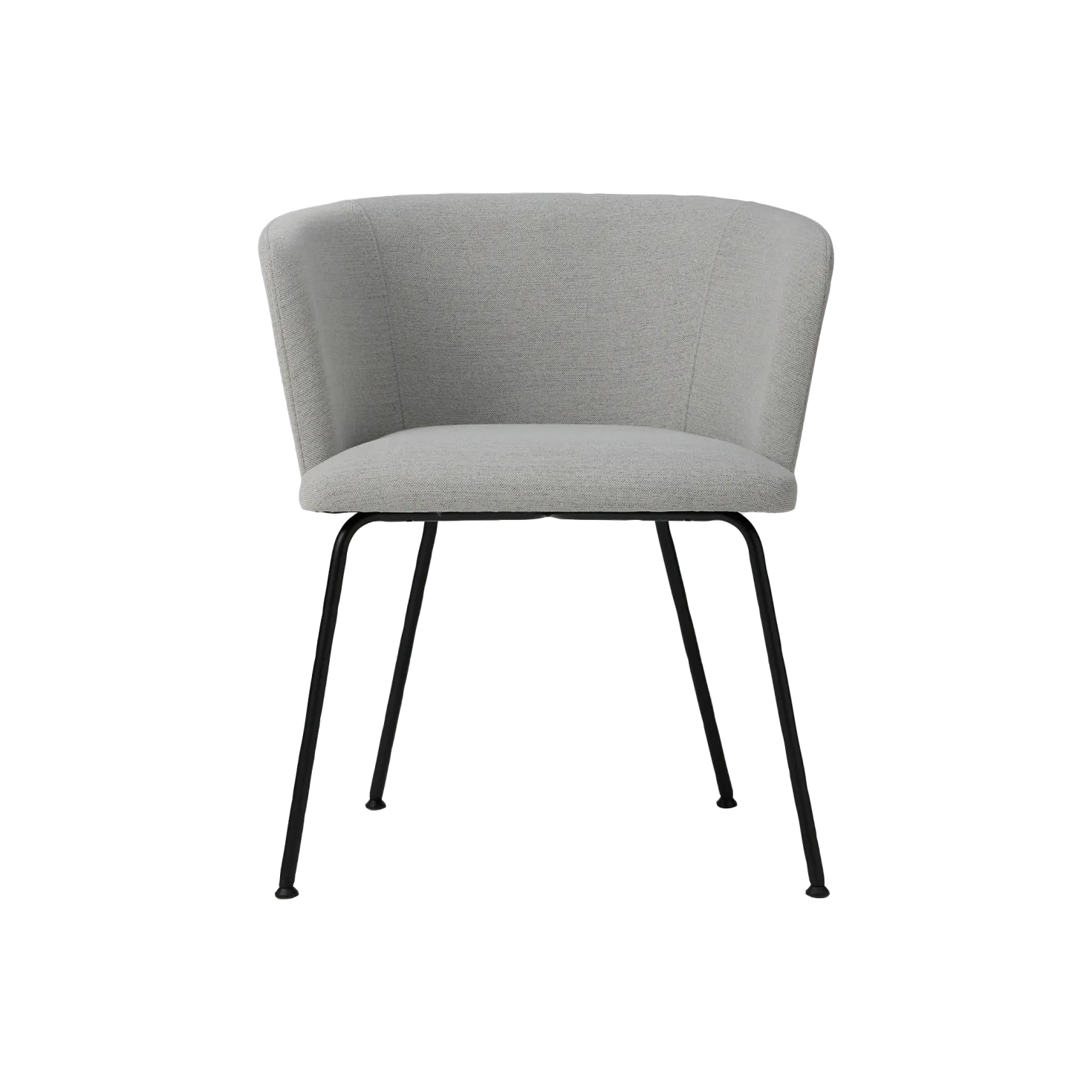 Chaise avec accoudoirs tissu pieds métal Marion