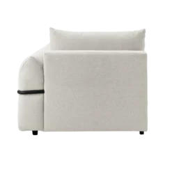 Chauffeuse avec accoudoir pour canapé modulable tissu Solal