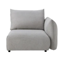 Chauffeuse avec accoudoir pour canapé modulable tissu Solal