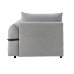 Chauffeuse avec accoudoir pour canapé modulable tissu Solal