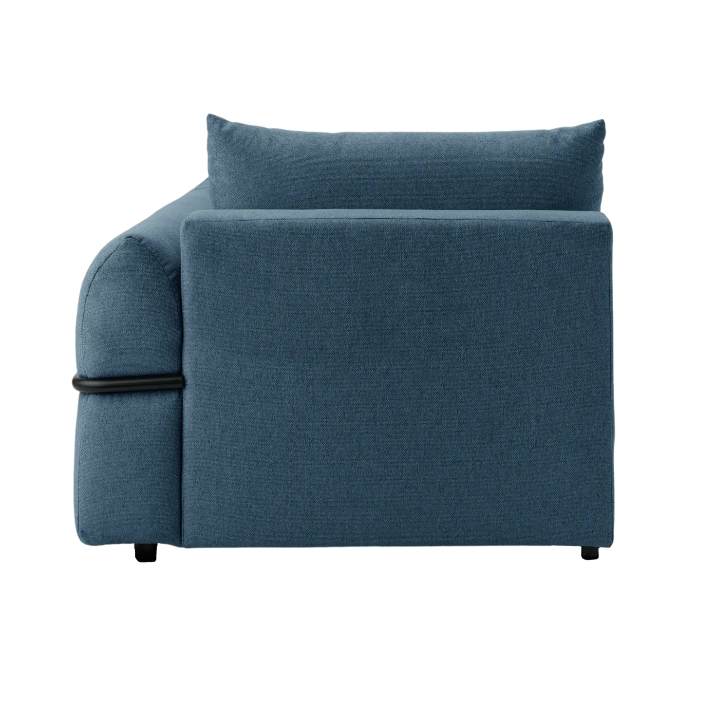 Chauffeuse avec accoudoir pour canapé modulable tissu Solal