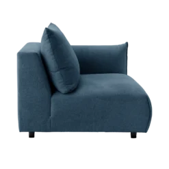 Chauffeuse avec accoudoir pour canapé modulable tissu Solal