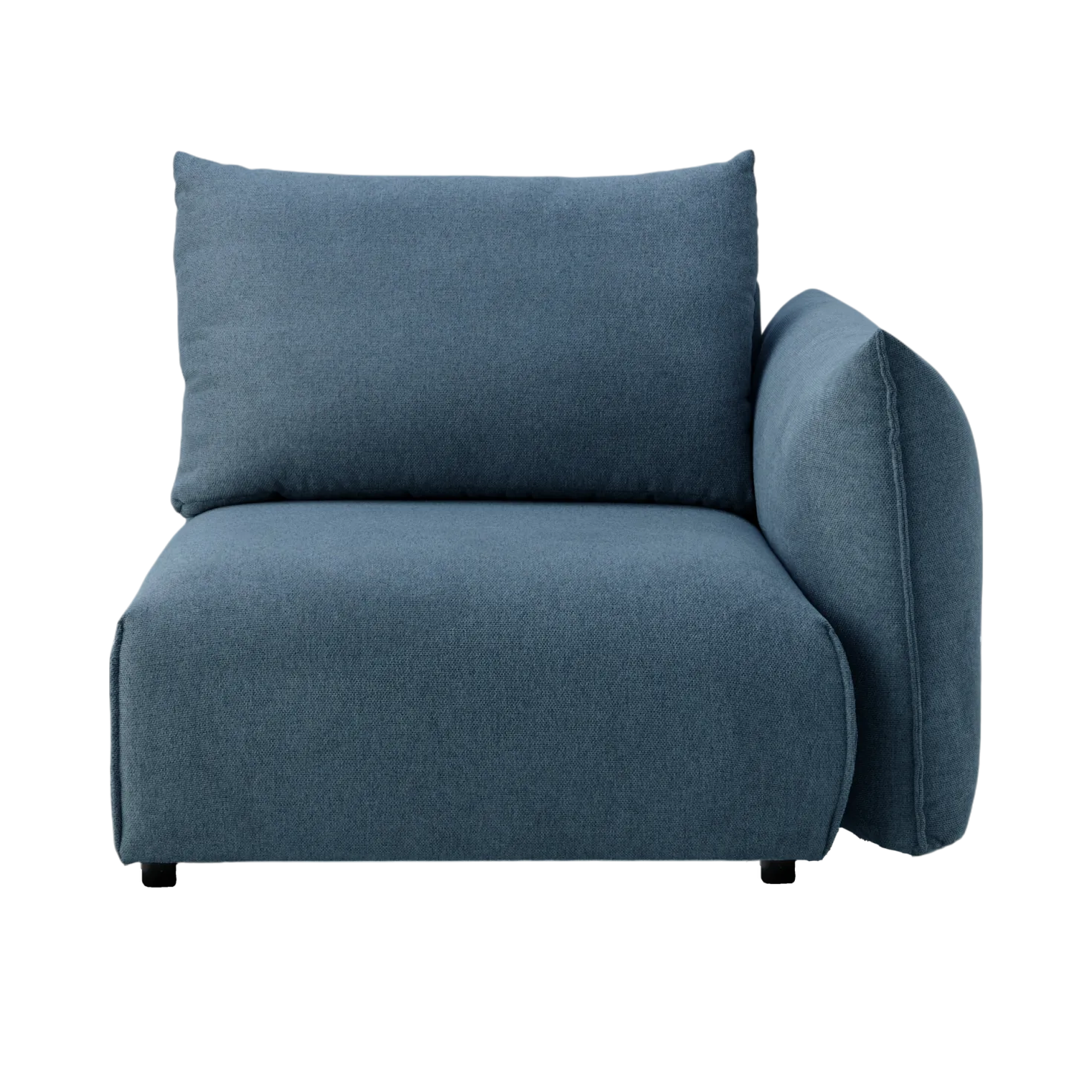 Chauffeuse avec accoudoir pour canapé modulable tissu Solal