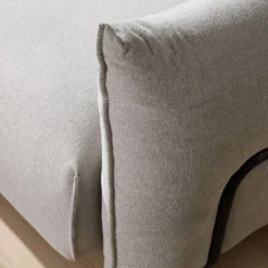 Chauffeuse avec accoudoir pour canapé modulable tissu Solal