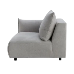 Chauffeuse avec accoudoir pour canapé modulable tissu Solal