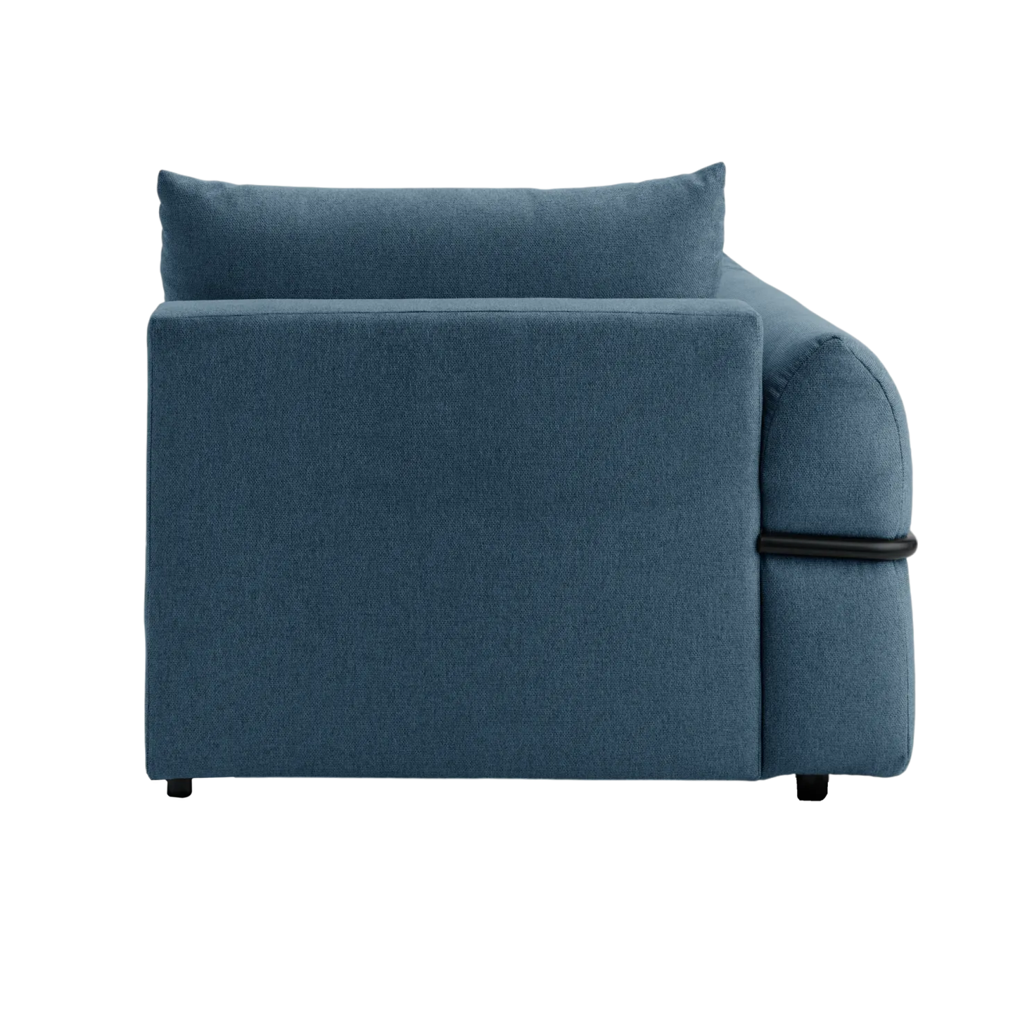 Chauffeuse avec accoudoir pour canapé modulable tissu Solal