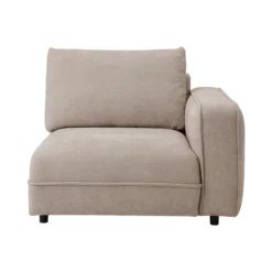 Chauffeuse avec accoudoir pour canapé modulable tissu Solenn