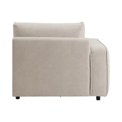 Chauffeuse avec accoudoir pour canapé modulable tissu Solenn
