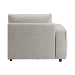 Chauffeuse avec accoudoir pour canapé modulable tissu Solenn