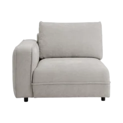 Chauffeuse avec accoudoir pour canapé modulable tissu Solenn