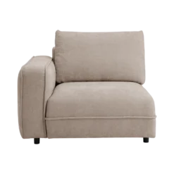 Chauffeuse avec accoudoir pour canapé modulable tissu Solenn