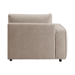 Chauffeuse avec accoudoir pour canapé modulable tissu Solenn