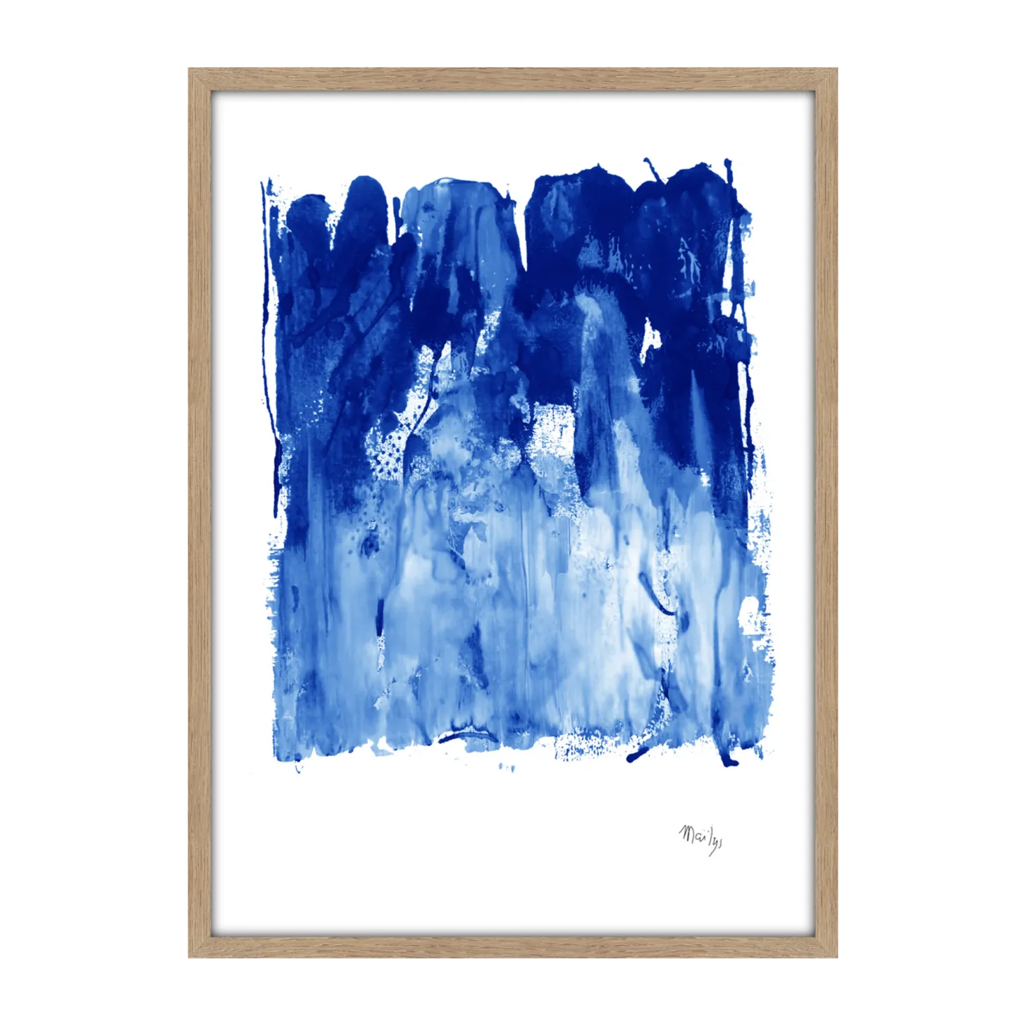 CM CREATION Tableau MY Bleu Klein F 50 x 70 cm
