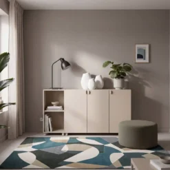 Combinaison rangement 3 portes + 2 niches 156 cm Paloma