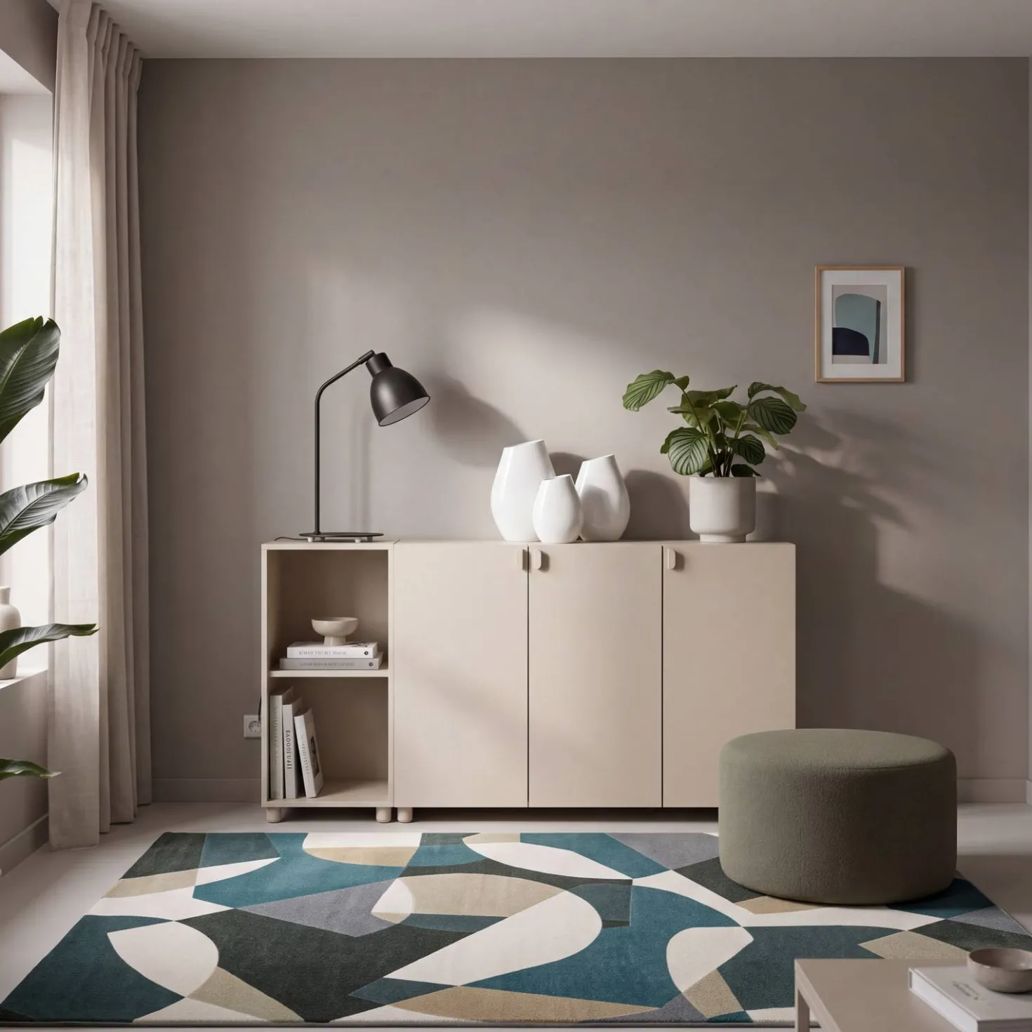 Combinaison rangement 3 portes + 2 niches 156 cm Paloma