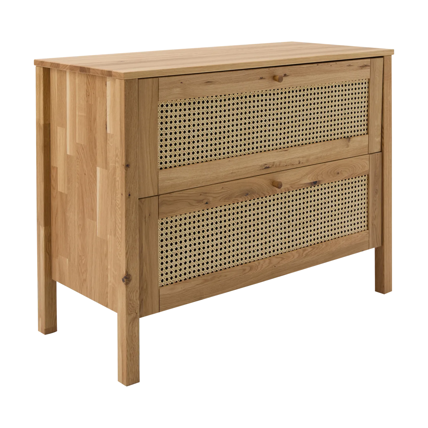 Commode chêne massif 2 tiroirs Capucine