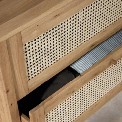 Commode chêne massif 2 tiroirs Capucine