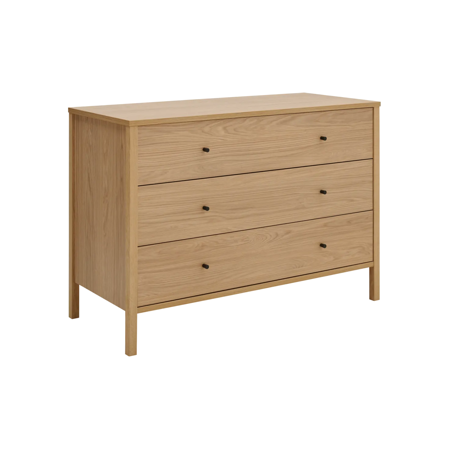 Commode décor bois 3 tiroirs Simon