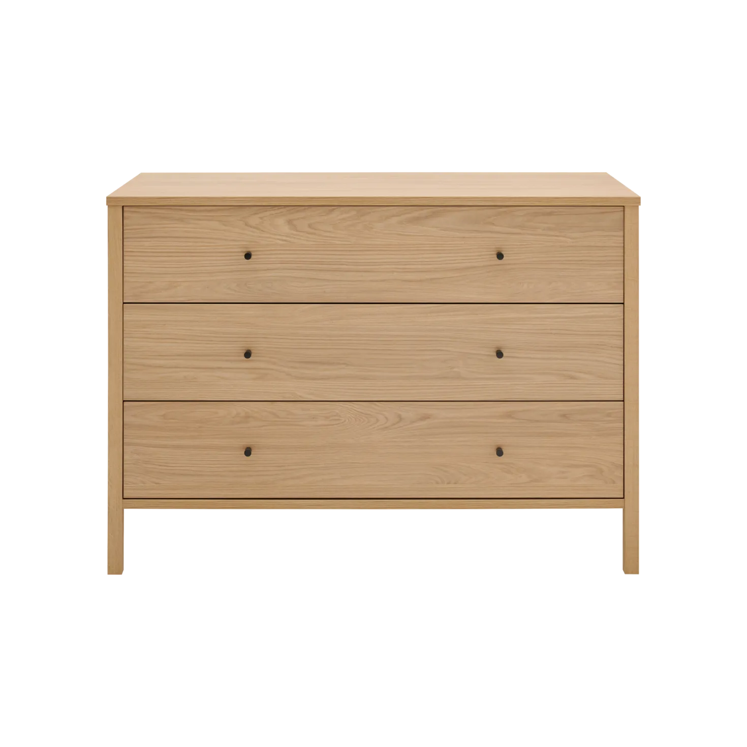 Commode décor bois 3 tiroirs Simon