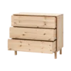 Commode pin massif 3 tiroirs Elie