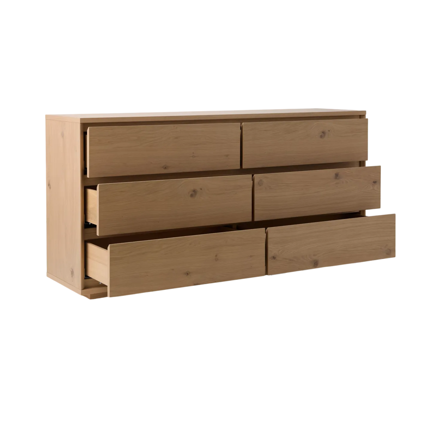 Commode 6 tiroirs bois Albin