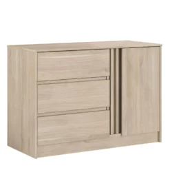 Commode 3 tiroirs 1 portes Palmyre