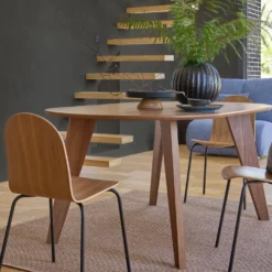 COSTA NOVA Plat sur pied grès et bois Boutique