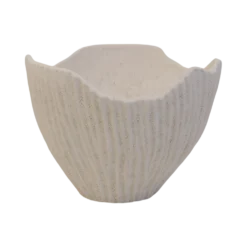 Coupe céramique déco texturé coquillage 22 cm Soren