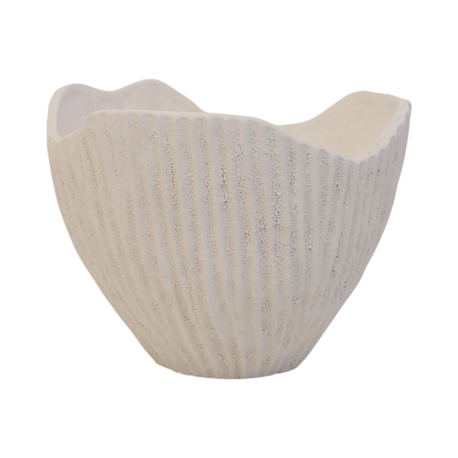 Coupe céramique déco texturé coquillage 22 cm Soren