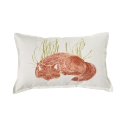 Coussin coton flammé Promenons-nous dans les bois