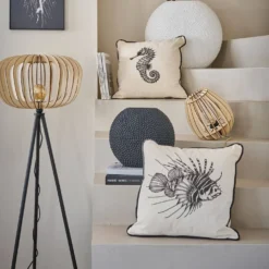 Coussin coton Hippocampe BY THE INK ©