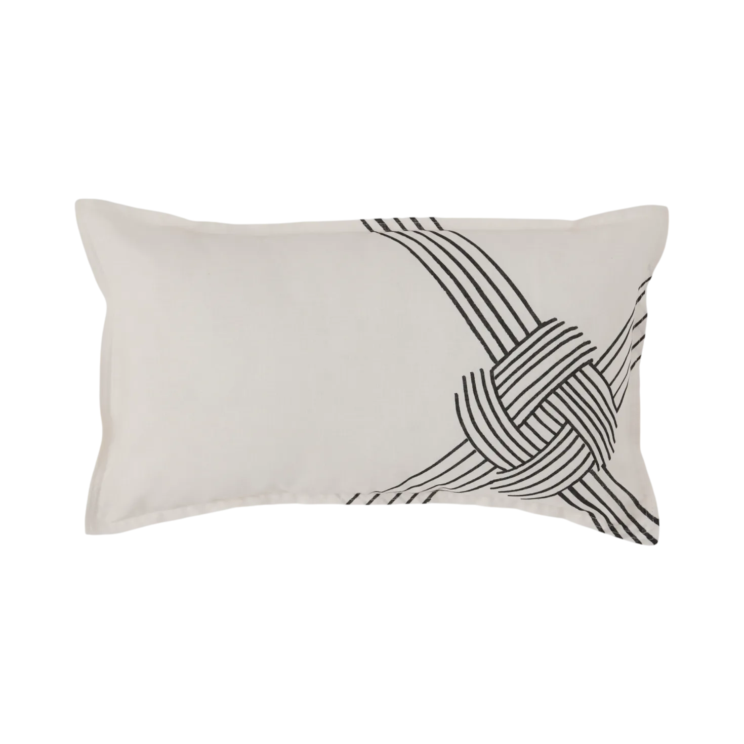 Coussin coton lin Nautique