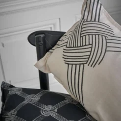 Coussin coton lin Nautique