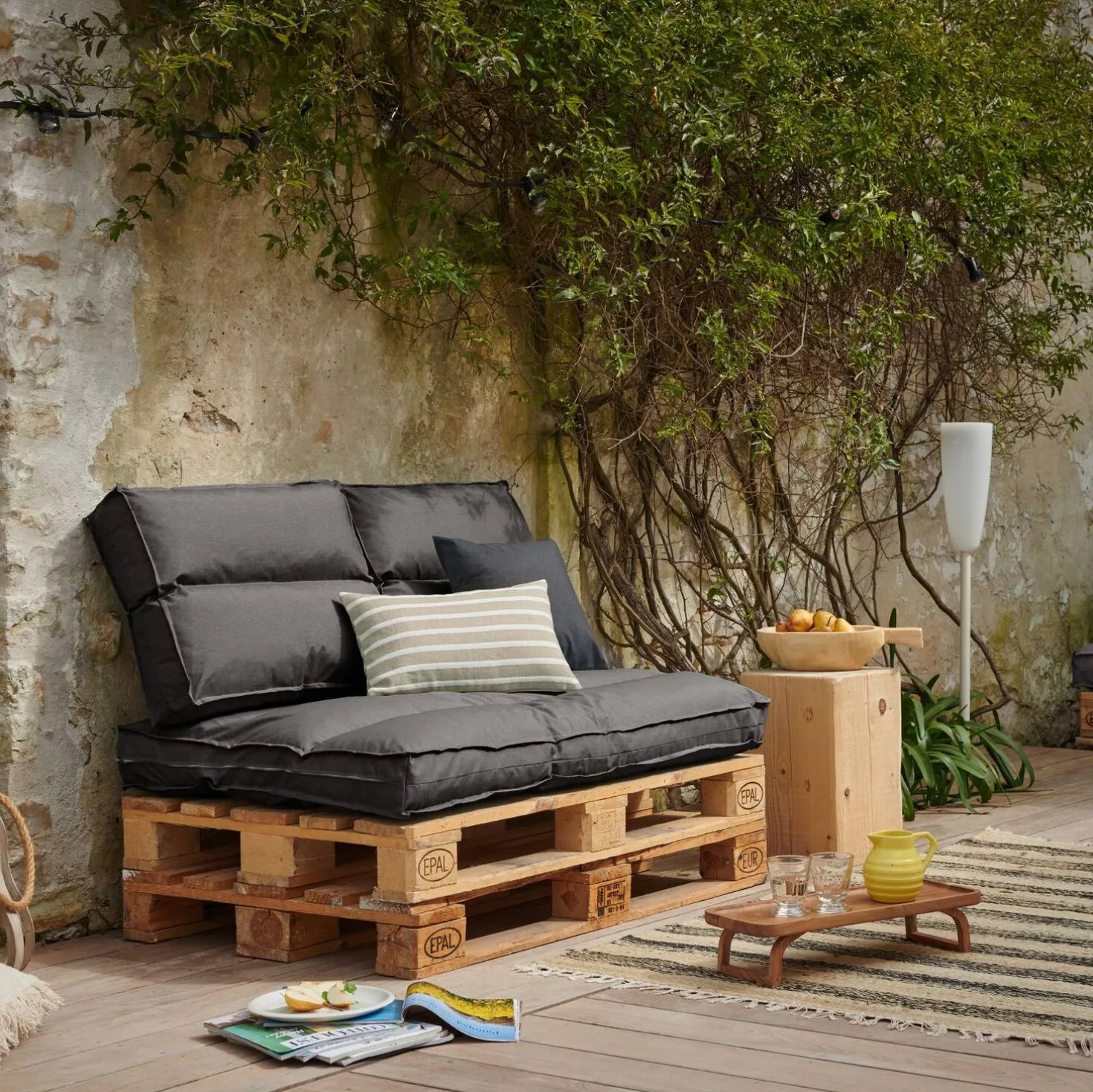 Coussin d'Extérieur recyclé Heva