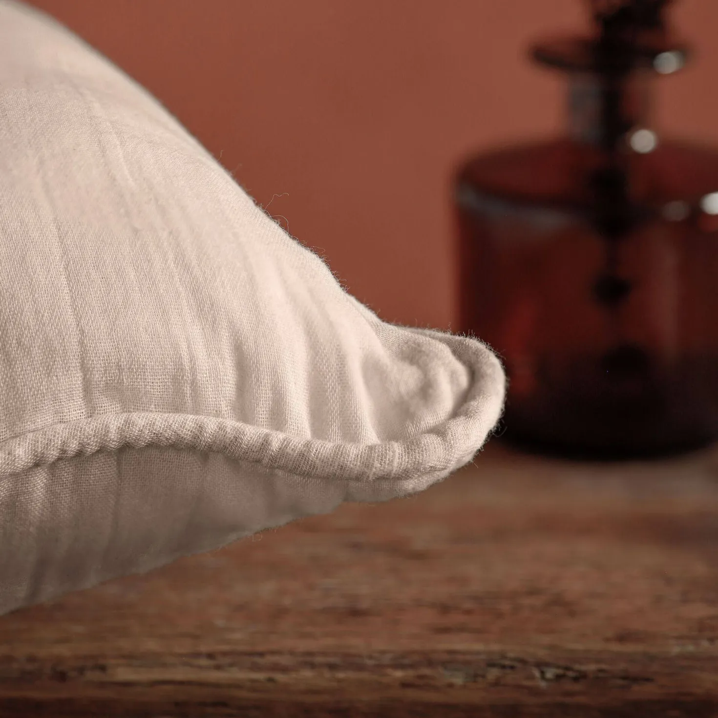 Coussin gaze de coton Cybelle