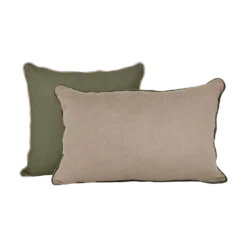 Coussin lin passepoil Carly