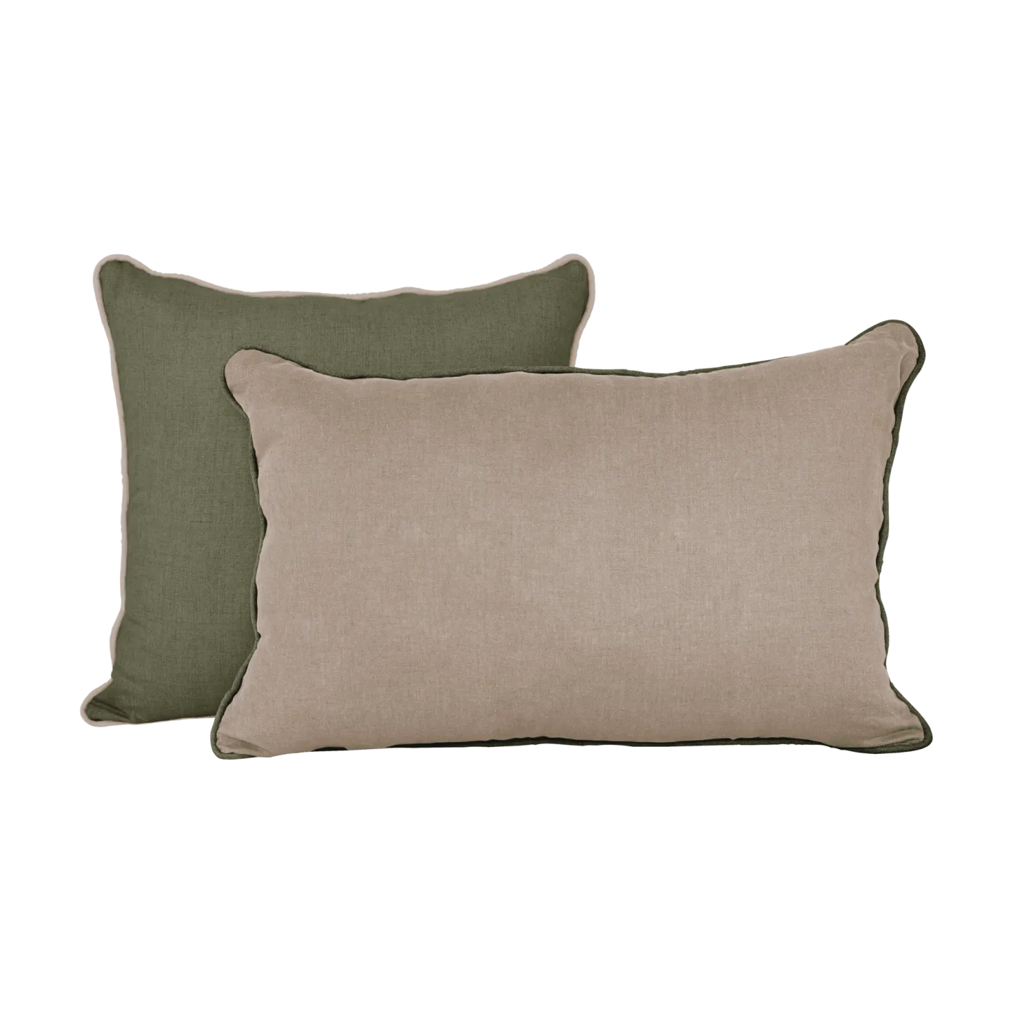 Coussin lin passepoil Carly