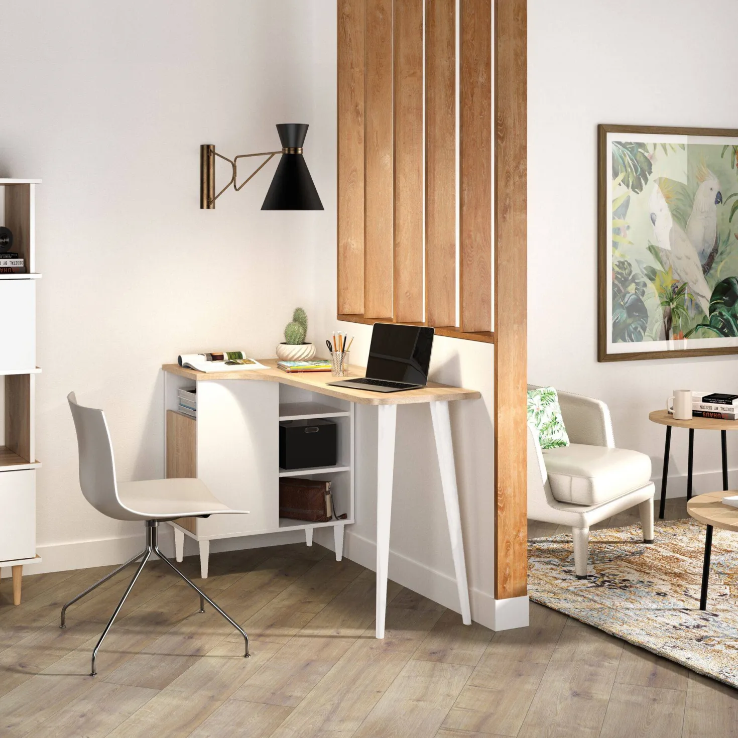 C.PRO PAR CAMIF Bureau bois 1 porte Nook