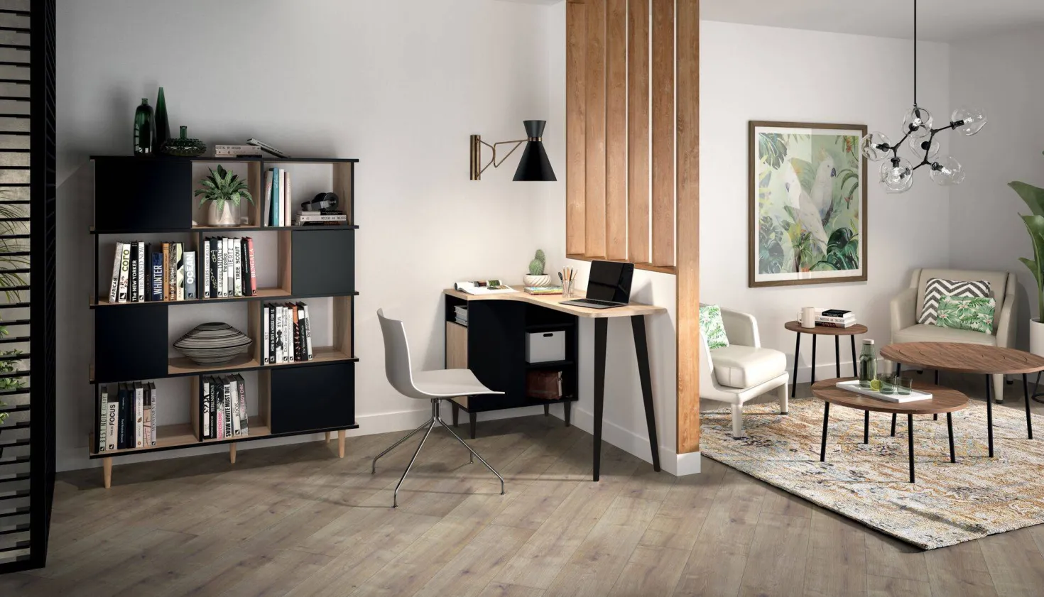 C.PRO PAR CAMIF Bureau bois 1 porte Nook
